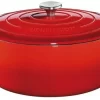 Küchenprofi Bratentopf Oval Aus Gusseisen In Classic Red 31 Cm / 24 X 18 Cm / 6Liter/ 24 Cm / 37,9 Cm 10