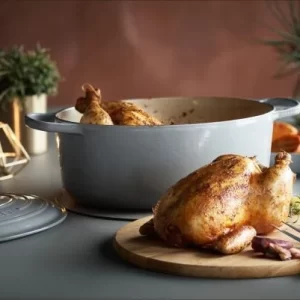 Le Creuset Bräter Signature Oval In Perlgrau 35 Cm / 8,9 L 19