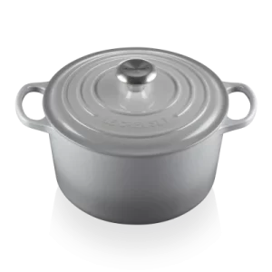 Le Creuset Hoher Bräter Signature Rund, 24 Cm In Perlgrau 24 Cm / 5 L 6
