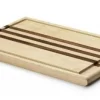 Continenta Tranchierbrett Aus Gummibaumholz Mit Streifen Aus Akazienholz 37 X 25 X 2 Cm 5