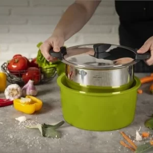 Kuhn Rikon Hotpan Servierkochtopf In Grün 14 Cm / 1 L 12