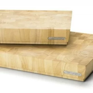 Continenta Hackblock Aus Gummibaum Stirnholz 40 X 30 X 7,3 Cm 10