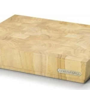 Continenta Hackblock Aus Gummibaum Stirnholz 40 X 30 X 7,3 Cm 8