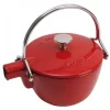 Staub Teekanne Und Wasserkessel Aus Gusseisen In Kirschrot 8