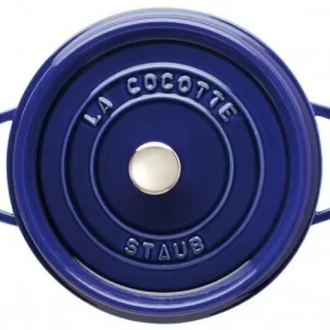 Staub Cocotte Rund Aus Gusseisen In Dunkelblau 10, 8 Cm/ 5 Cm/ 0,25 Liter 16