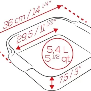 Appolia Auflaufform Quadratisch In Senfgelb 36 Cm / 5,4 Liter 27