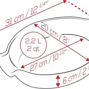 Appolia Auflaufform Oval In Ecru 31 Cm Länge 13