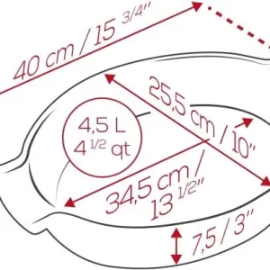 Appolia Auflaufform Oval In Ecru 31 Cm Länge 15