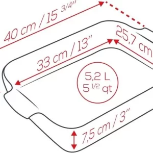 Appolia Auflaufform Rechteckig In Senfgelb 40 Cm / 5,2 Liter 36