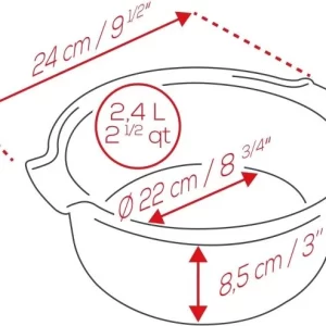 Appolia Soufflé Topf Rund, 22 Cm In Schiefergrau 7