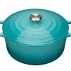 Le Creuset Bräter Signature Rund In Karibik 24 Cm/ 4,2 L 5