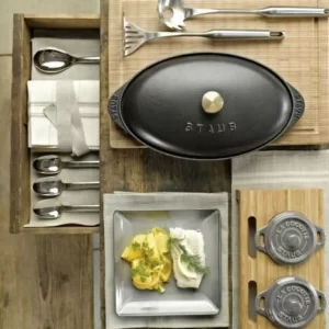 Staub Fischplatte Mit Deckel Aus Gusseisen 9