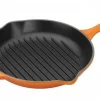 Le Creuset Grillpfanne Signature Rund In Ofenrot 7