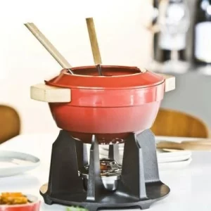 Le Creuset Fondue Set Aus Gusseisen In Kirschrot 9