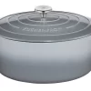 Küchenprofi Bratentopf Oval Aus Gusseisen In Grau 35 Cm / 26 X 20 Cm / 8,9 Liter / 40 Cm 8