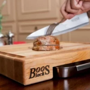 Boos Blocks Schneidebrett PrepMaster Mit Auffangschale 46 X 46 X 6 Cm/ 7,5 Kg 11