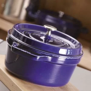 Staub Cocotte Rund Aus Gusseisen In Dunkelblau 10, 8 Cm/ 5 Cm/ 0,25 Liter 20