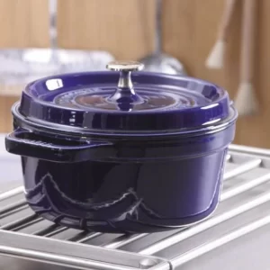 Staub Cocotte Rund Aus Gusseisen In Dunkelblau 10, 8 Cm/ 5 Cm/ 0,25 Liter 18