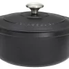 Chasseur Bräter Rund In Schwarz 24 Cm / 4 L (4 Bis 6 Pers.) 16